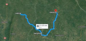 route Linko-Karala